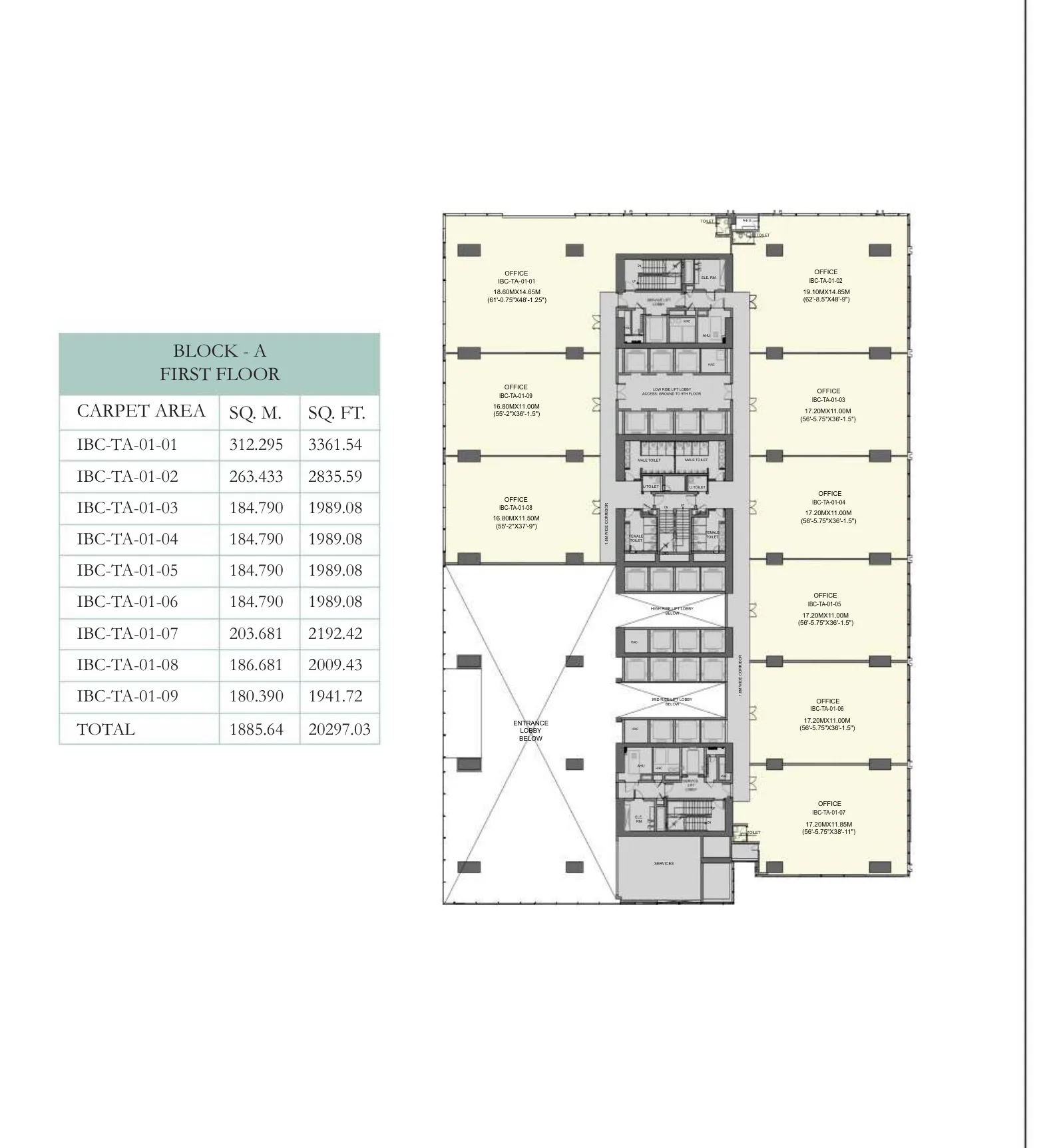 First Floor · Office Suites floor plan