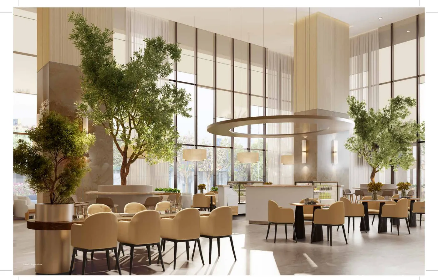 F&B atrium · Artist's Impression