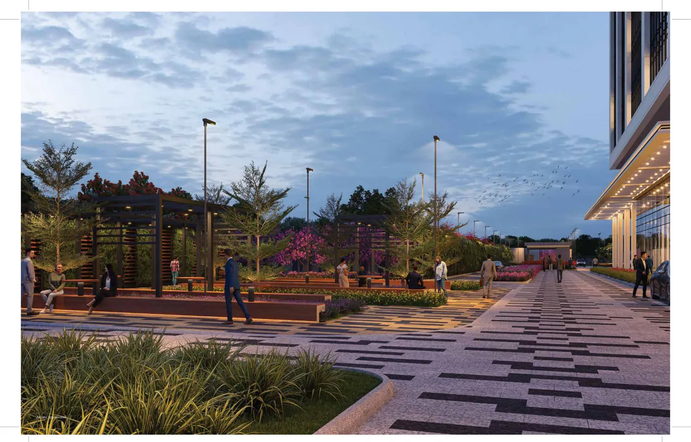 Landscaped seating court · Artist's Impression