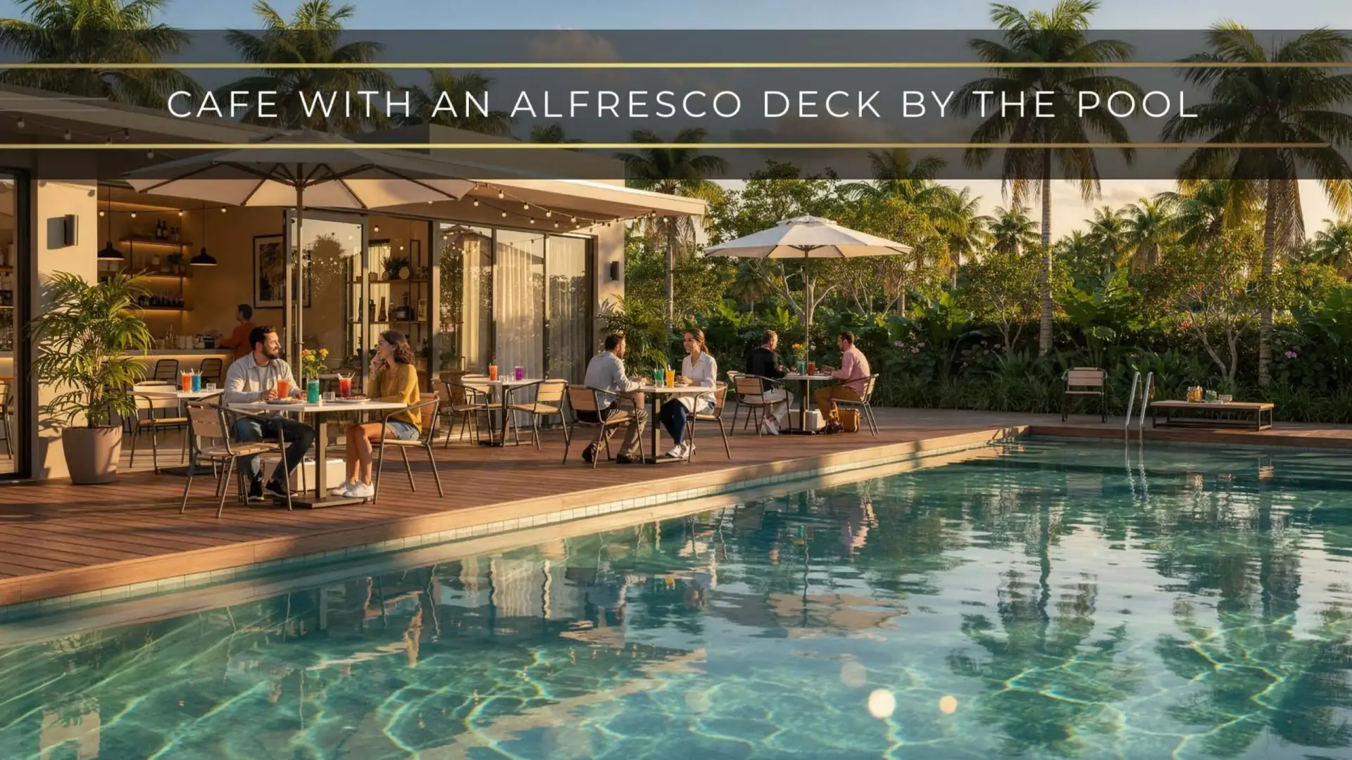 Café with Alfresco Pool Deck