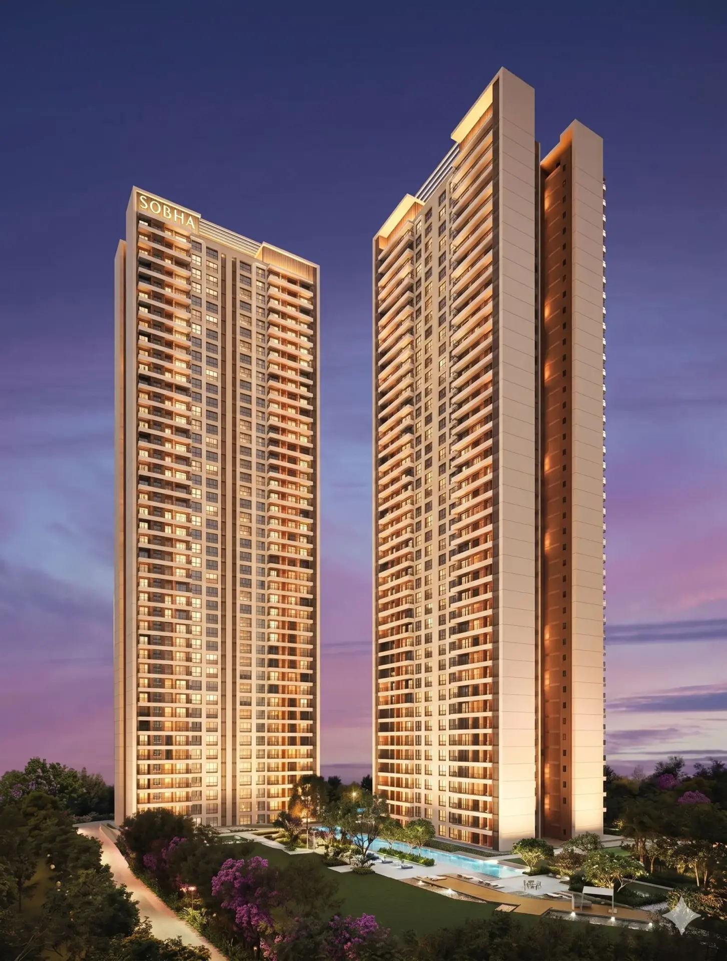 Luxury residence interior — Sobha Crescent, Gurugram