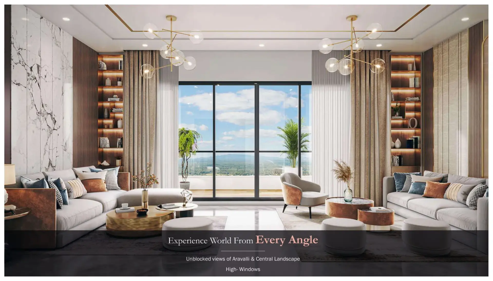 Living Area with Views